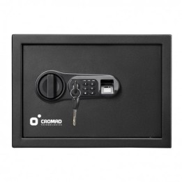 CAJA FUERTE ELECTRÓNICA CON DETECTOR DE HUELLA 250X350X250MM CROMAD