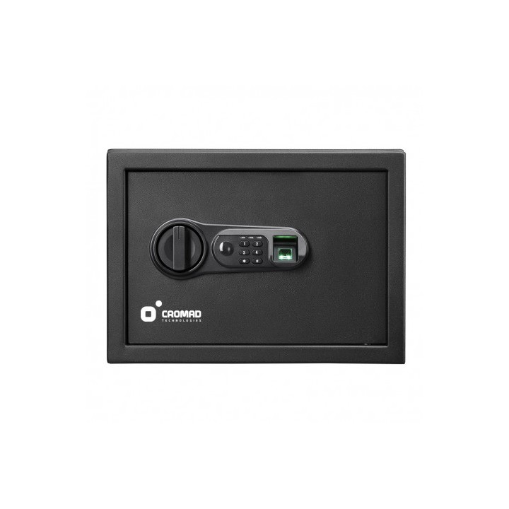 CAJA FUERTE ELECTRÓNICA CON DETECTOR DE HUELLA 250X350X250MM CROMAD