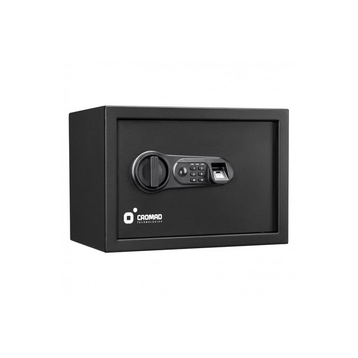 CAJA FUERTE ELECTRÓNICA CON DETECTOR DE HUELLA 250X350X250MM CROMAD