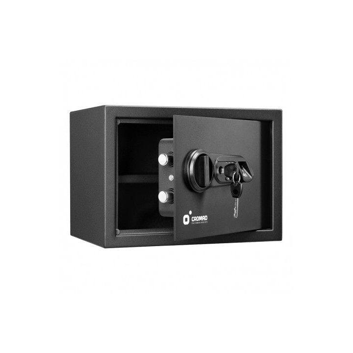 CAJA FUERTE ELECTRÓNICA CON DETECTOR DE HUELLA 250X350X250MM CROMAD
