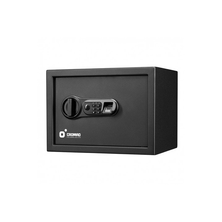 CAJA FUERTE ELECTRÓNICA CON DETECTOR DE HUELLA 250X350X250MM CROMAD