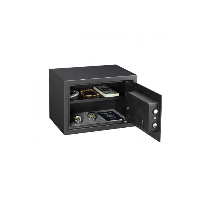 CAJA FUERTE ELECTRÓNICA CON DETECTOR DE HUELLA 250X350X250MM CROMAD