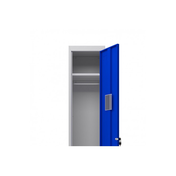 TAQUILLA METÁLICA 1 PUERTA 1800X300X500MM AZUL CROMAD