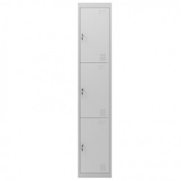 TAQUILLA METÁLICA 3 PUERTAS 1800X300X500MM CROMAD