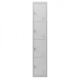 TAQUILLA METÁLICA 4 PUERTAS 1800X300X500MM CROMAD