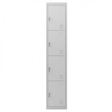 TAQUILLA METÁLICA 4 PUERTAS 1800X300X500MM CROMAD