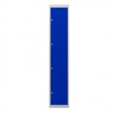TAQUILLA METÁLICA 4 PUERTAS 1800X300X500MM AZUL CROMAD