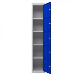 TAQUILLA METÁLICA 5 PUERTAS 1800X300X500MM AZUL CROMAD