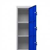 TAQUILLA METÁLICA 5 PUERTAS 1800X300X500MM AZUL CROMAD