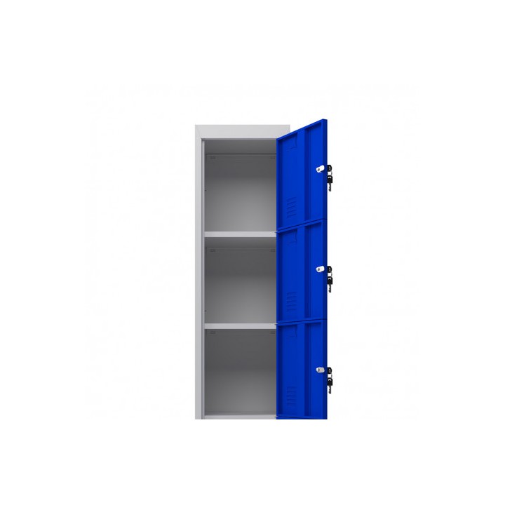 TAQUILLA METÁLICA 5 PUERTAS 1800X300X500MM AZUL CROMAD