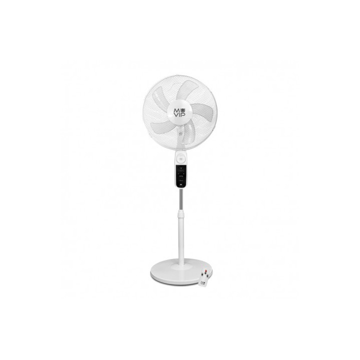 VENTILADOR DE PIE SOLAR 40CM | LUZ | USB | 12000MAH |4 VELOCIDADES MUVIP