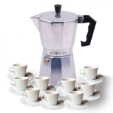 CAFETERA 9 TAZAS ALUMINIO ANTIADHERENTE MUVIP