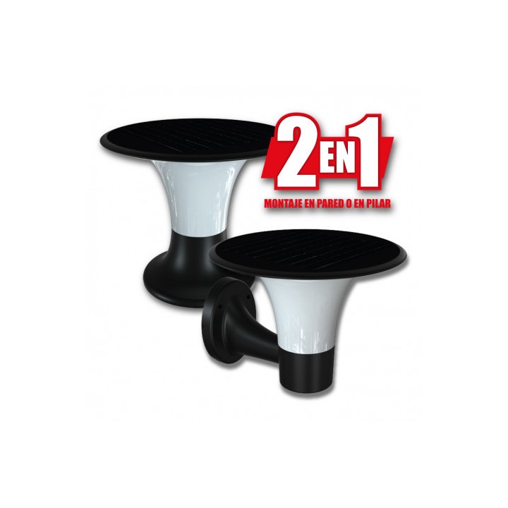 FAROL LED SOLAR 2 EN 1 SERIE PRO 2200LM 6000K/3000K CON SENSOR ELBAT