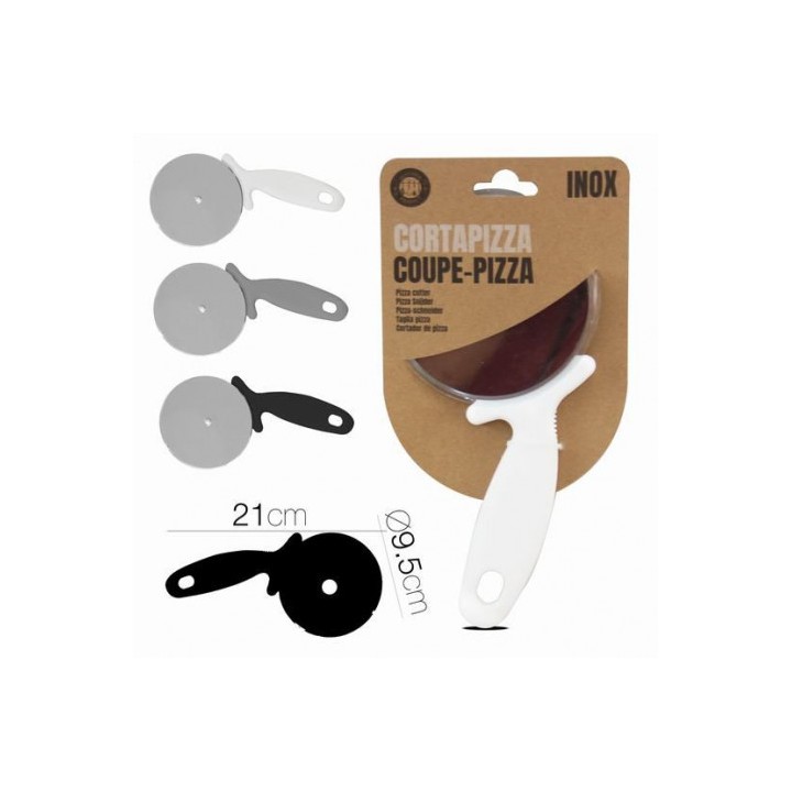 CORTAPIZZA 9.5CM COLORES SURTIDOS