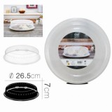 TAPA MICROONDAS TRANSPARENTE 26.5X7