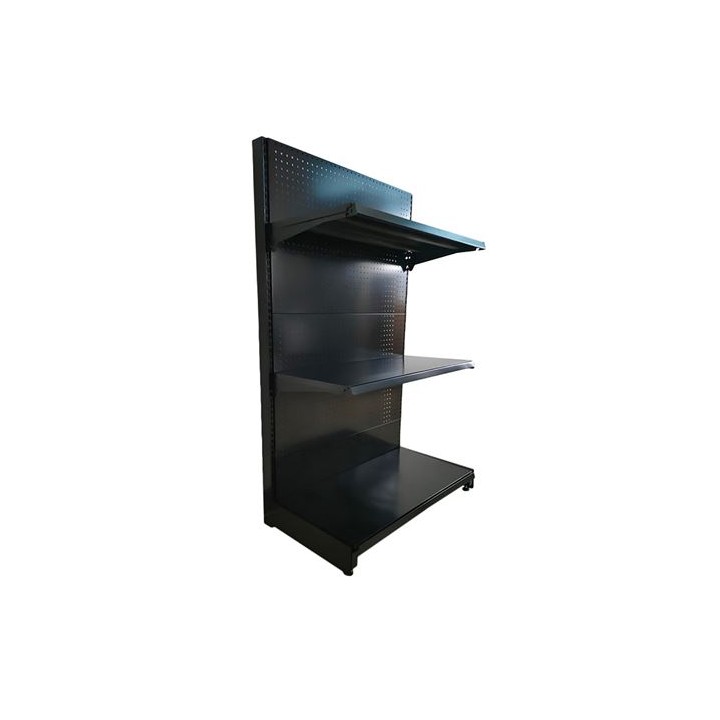 EXPOSITOR GÓNDOLA 900X450X1500MM NEGRO CROMAD