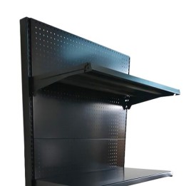 EXPOSITOR GÓNDOLA 900X450X1500MM NEGRO CROMAD