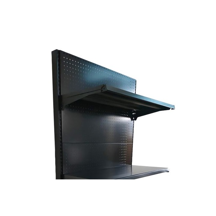 EXPOSITOR GÓNDOLA 900X450X1500MM NEGRO CROMAD