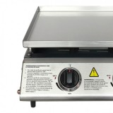 PLANCHA DE ASAR 2 FUEGOS INOXIDABLE MUVIP
