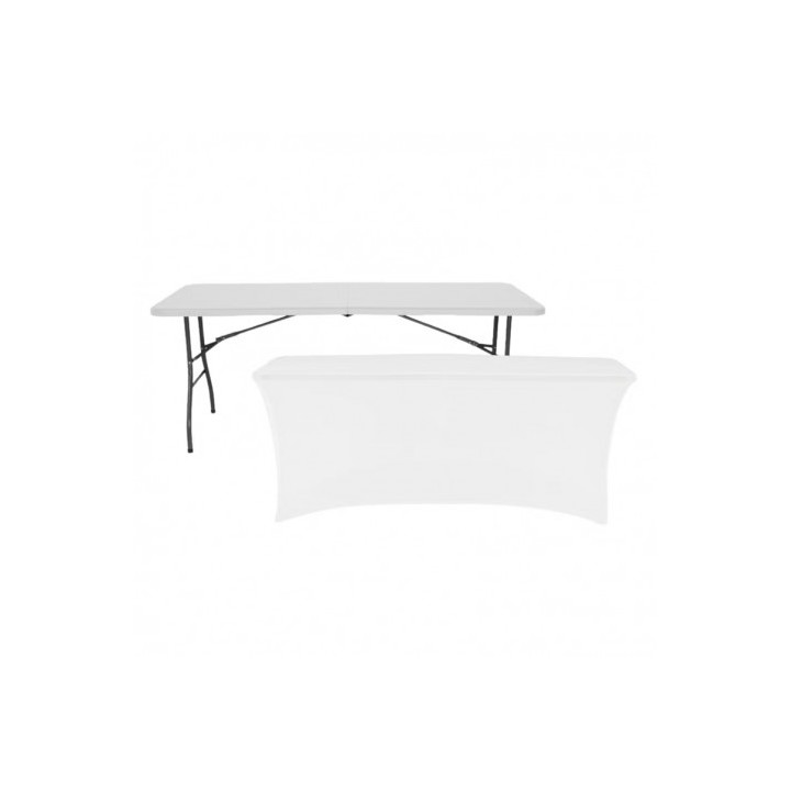 FUNDA PARA MESA DE RESINA 180X74X74CM BLANCA SUNGARDEN