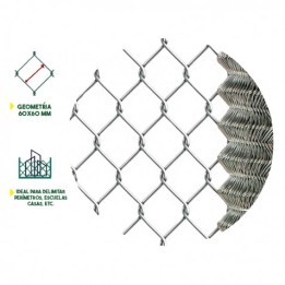 MALLA DE VALLADO GALVANIZADA 60X60X2.5MM 2X25 METROS SUNGARDEN