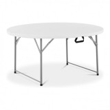 MESA DE RESINA REDONDA PLEGABLE 160X74CM 4.5CM SUNGARDEN