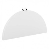 MESA DE RESINA REDONDA PLEGABLE 160X74CM 4.5CM SUNGARDEN