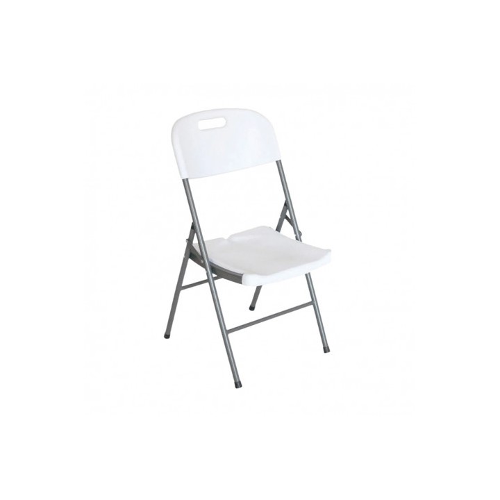 SILLA RESINA PLEGABLE PRO 44X53X83CM BLANCA SUNGARDEN