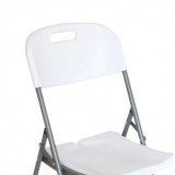 SILLA RESINA PLEGABLE PRO 44X53X83CM BLANCA SUNGARDEN