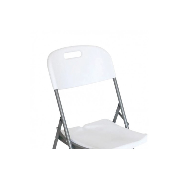 SILLA RESINA PLEGABLE PRO 44X53X83CM BLANCA SUNGARDEN