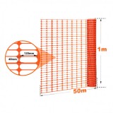 MALLA DE SEÑALIZACIÓN NARANJA 80GRS/M2 1X50 METROS SUNGARDEN