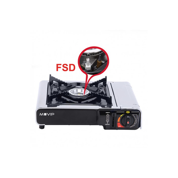 COCINA DE GAS PORTATIL BOMBONA CON FSD MUVIP