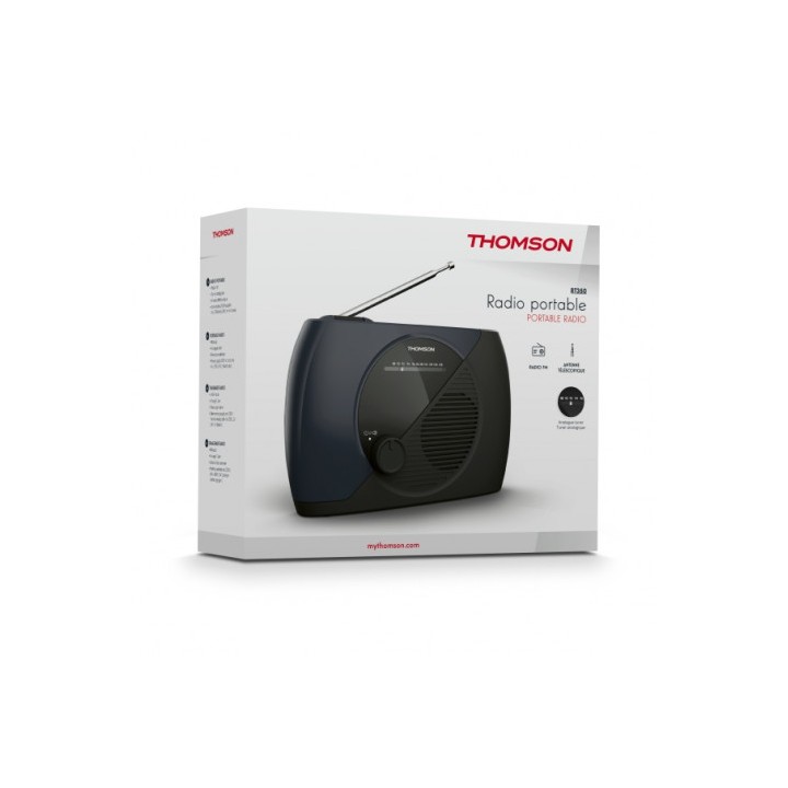 RADIO FM PORTATIL NEGRO RT350 THOMSON
