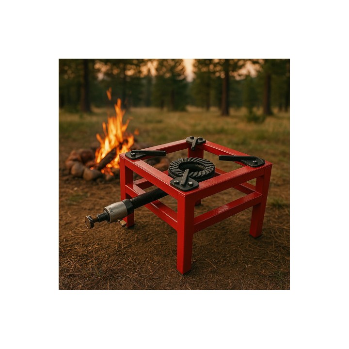 FOGÓN / HORNILLO DE GAS REFORZADO ALTA POTENCIA 1 FUEGO 40X40CM MUVIP