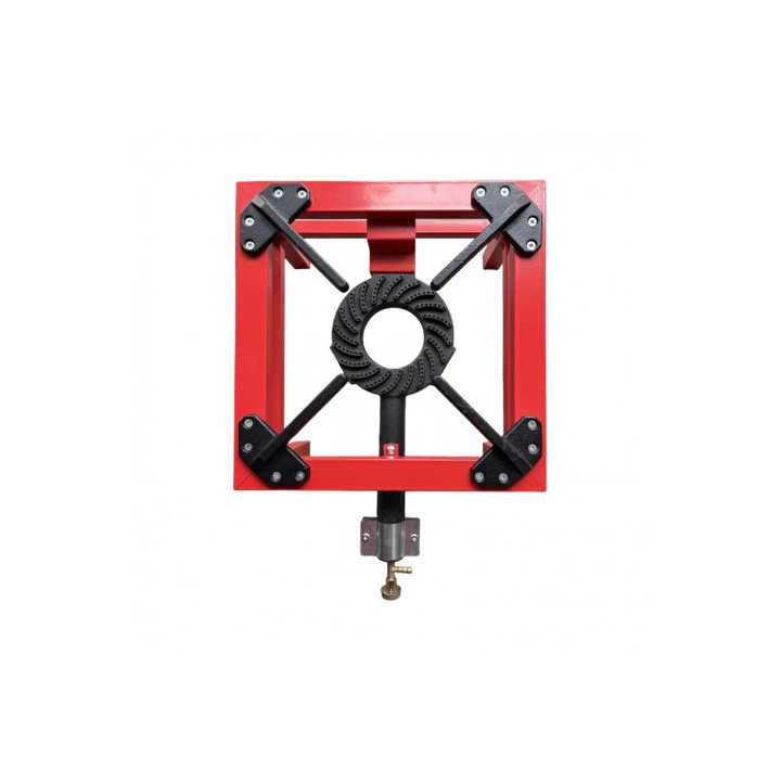 FOGÓN / HORNILLO DE GAS REFORZADO ALTA POTENCIA 1 FUEGO 40X40CM MUVIP