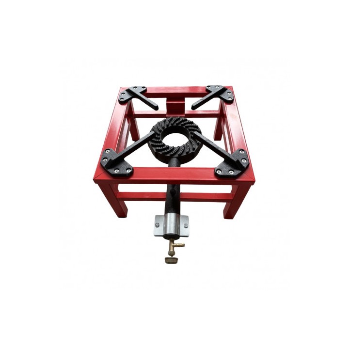 FOGÓN / HORNILLO DE GAS REFORZADO ALTA POTENCIA 1 FUEGO 40X40CM MUVIP