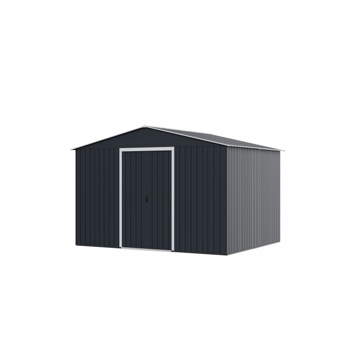CASETA DE METAL | PUERTAS CORREDERAS 304.5X243X214.5 (7.4M2) ANTRACITA
