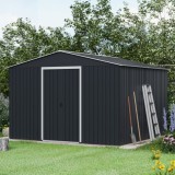 CASETA DE METAL | PUERTAS CORREDERAS 300X304.5X214.5CM (9.14M2) ANTRACITA
