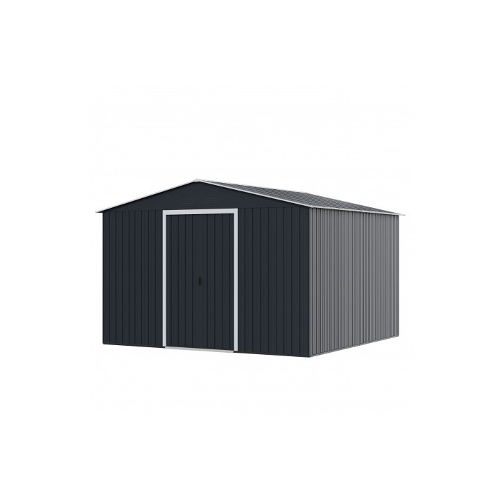CASETA DE METAL | PUERTAS CORREDERAS 300X304.5X214.5CM (9.14M2) ANTRACITA