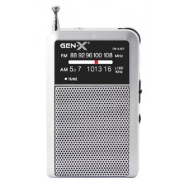 RADIO PORTATIL AM/FM ANALOGICA PLATA FM-4401 GEN-X