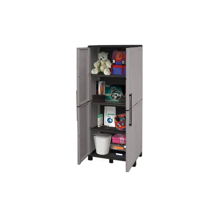 ARMARIO ALTO ESTANTES AJUSTABLES Y PATAS REGULABLES 680X370X1690MM ARTPLAST