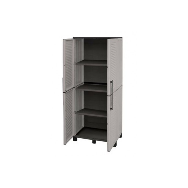 ARMARIO ALTO ESTANTES AJUSTABLES Y PATAS REGULABLES 680X370X1690MM ARTPLAST