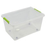 CAJA ORGANIZADORA CON TAPA, RUEDAS Y CIERRES 585X390X300MM ARTPLAST