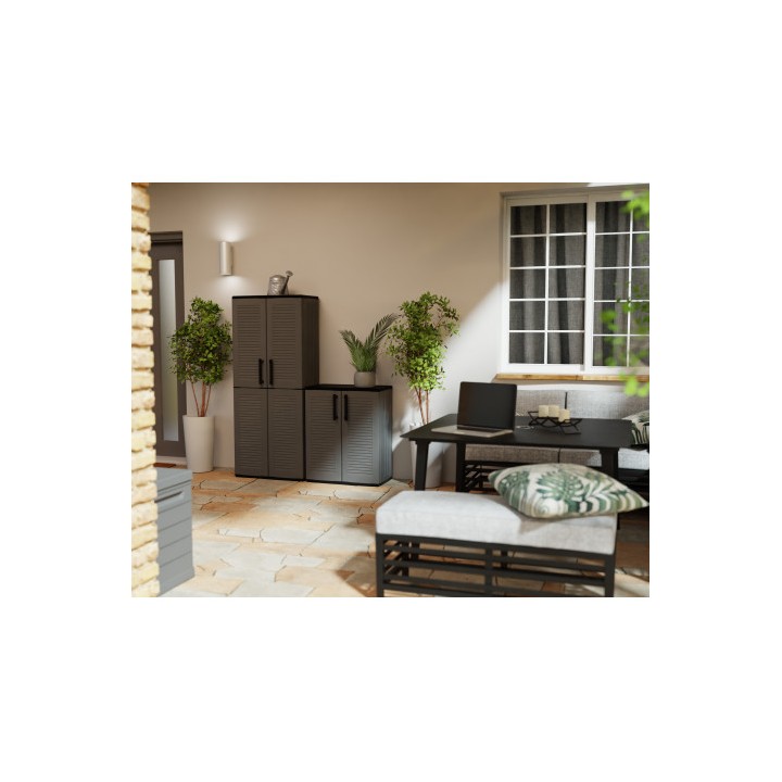 ARMARIO ALTO DE PLÁSTICO 680X370X1630MM LINEA EASY ARTPLAST