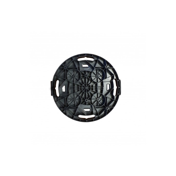PLATAFORMA REDONDA GRANDE CON RUEDAS 400X400X40MM ARTPLAST