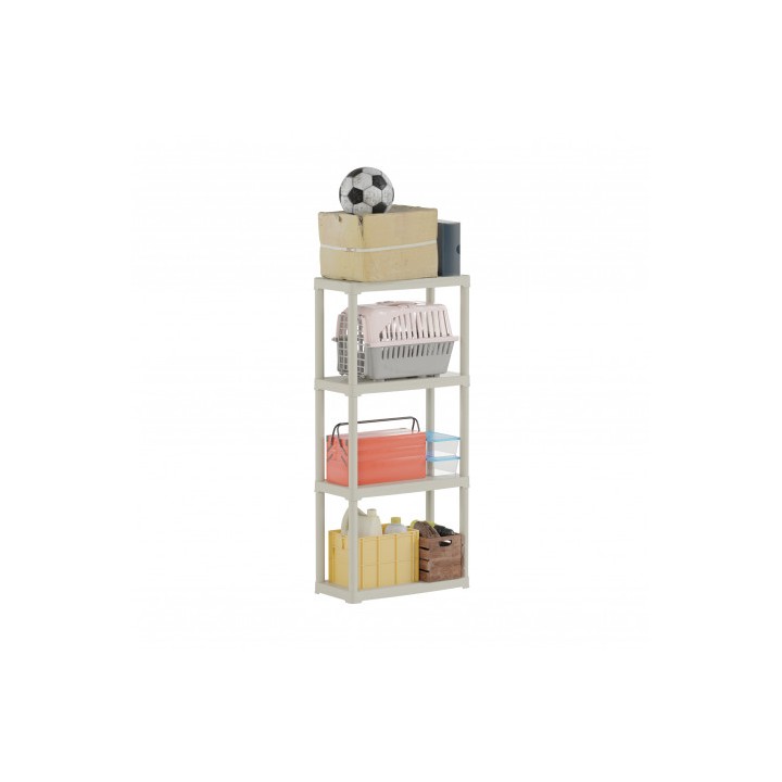 ESTANTERIA POLIPROPILENO MARFIL 4 BALDAS 600X300XH1330MM ARTPLAST