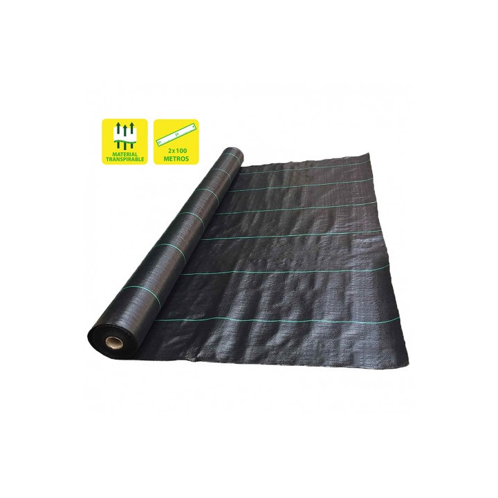 MALLA ANTIHIERBAS NEGRA 100GR 2X100M SUNGARDEN