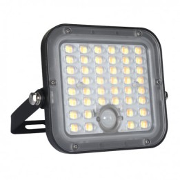 FOCO LED SOLAR 10W 1500LM CON SENSOR + MANDO + CCT 3000K/6000K ELBAT