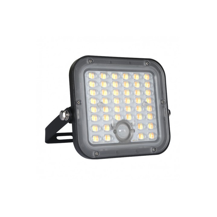 FOCO LED SOLAR 10W 1500LM CON SENSOR + MANDO + CCT 3000K/6000K ELBAT