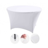 FUNDA PARA MESA DE RESINA REDONDA 160X74 BLANCA SUNGARDEN